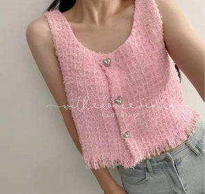 Pilar Tweed Top