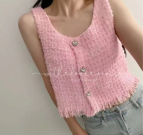 Pilar Tweed Top